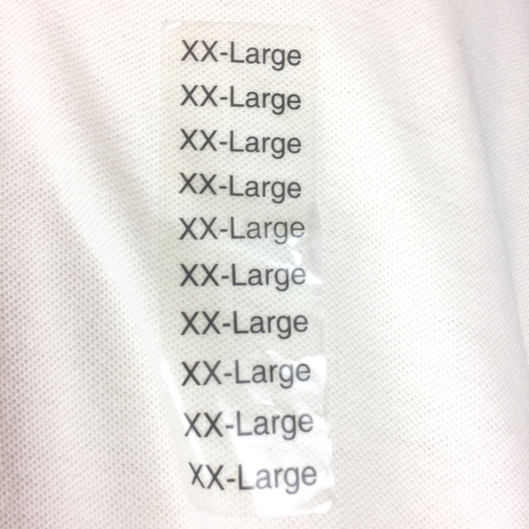 Mens Performance Pique Polo Shirt Ivory Size XXL - Picture 5 of 8